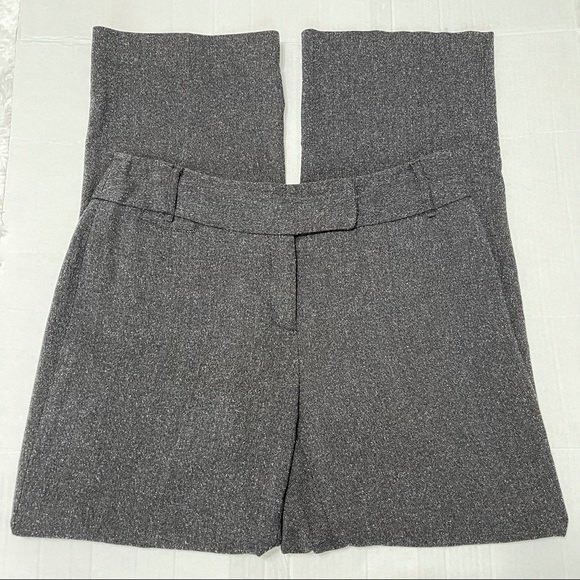 Rafaella Studio Trouser Pants Straight Black Dark Grey Office Work Academia 10P - Picture 1 of 14